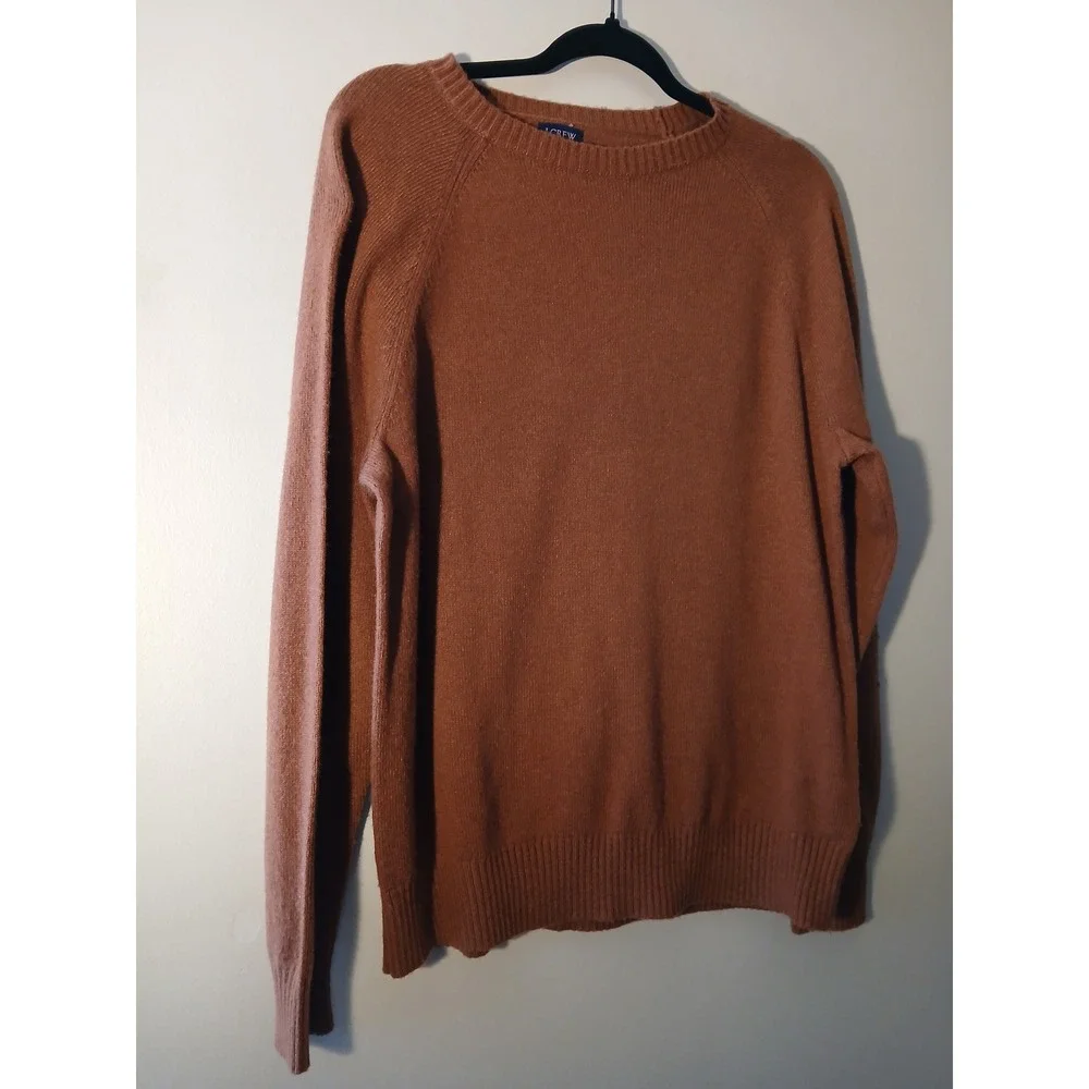 J Crew Mens Crewneck‎ sweater in supersoft lambswool blend Size L L